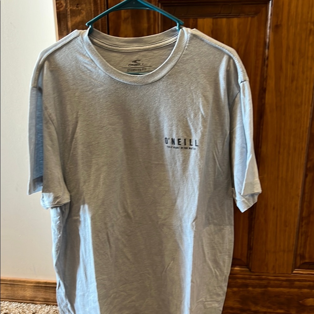 O'Neill Gray and Blue Short Sleeve Tee